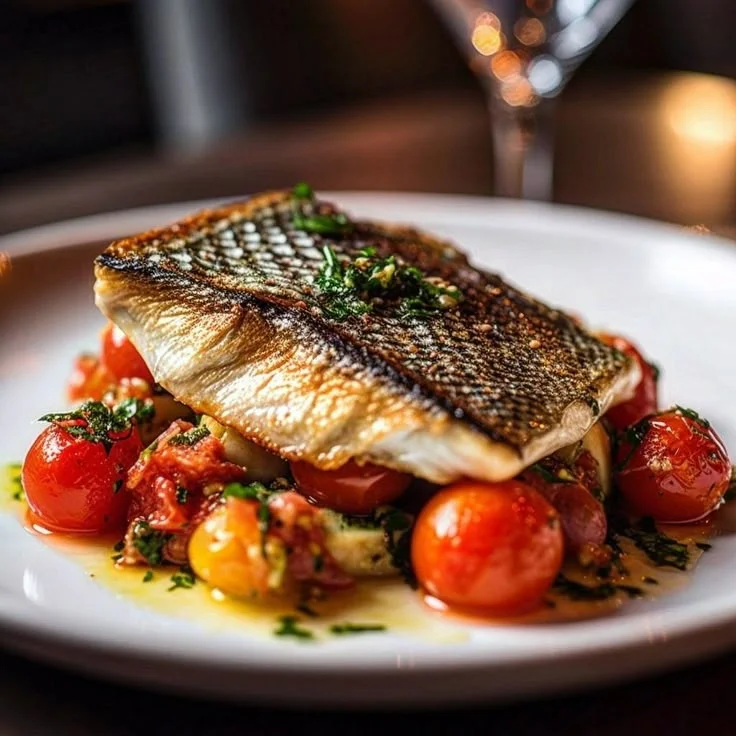 Fine dining fish dish